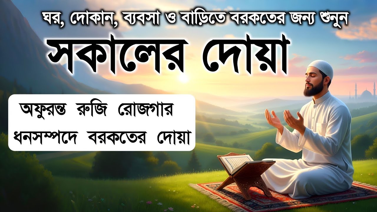 সকালটা শুরু হোক হৃদয় শীতল করা বরকতময় আয়াত দিয়ে। সকালের দোয়া ও জিকির। Morning Dua Full by Alaa Aqel