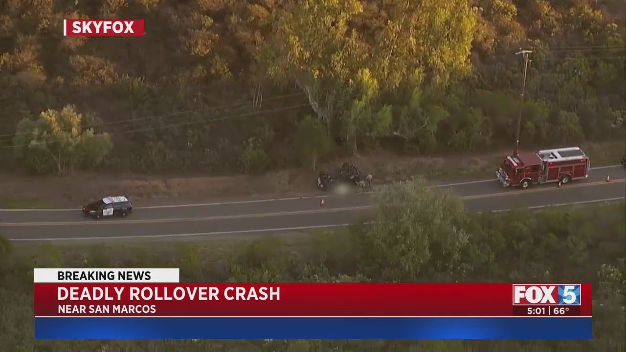1 Dead In North County Rollover Crash - YouTube
