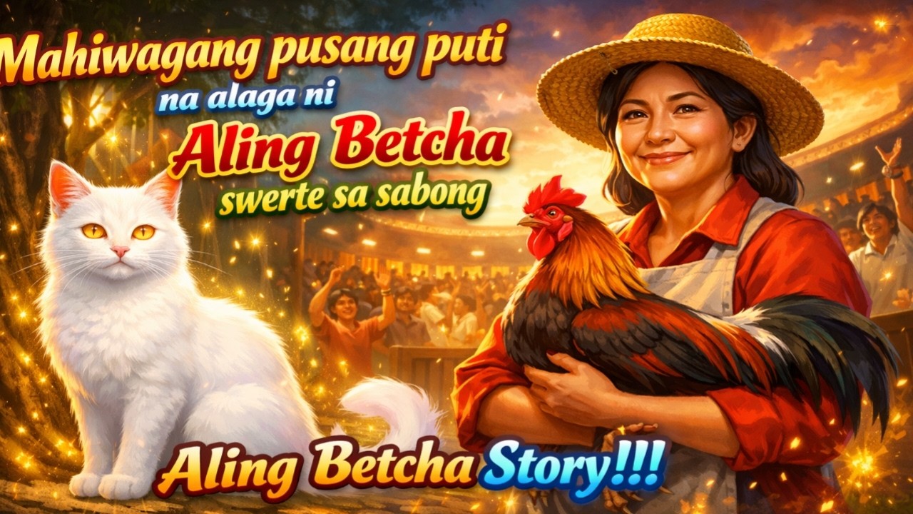 MAHIWAGANG PUSANG PUTI NA ALAGA  NI ALING BETCHA SWERTE SA SABONG | Betcha Story