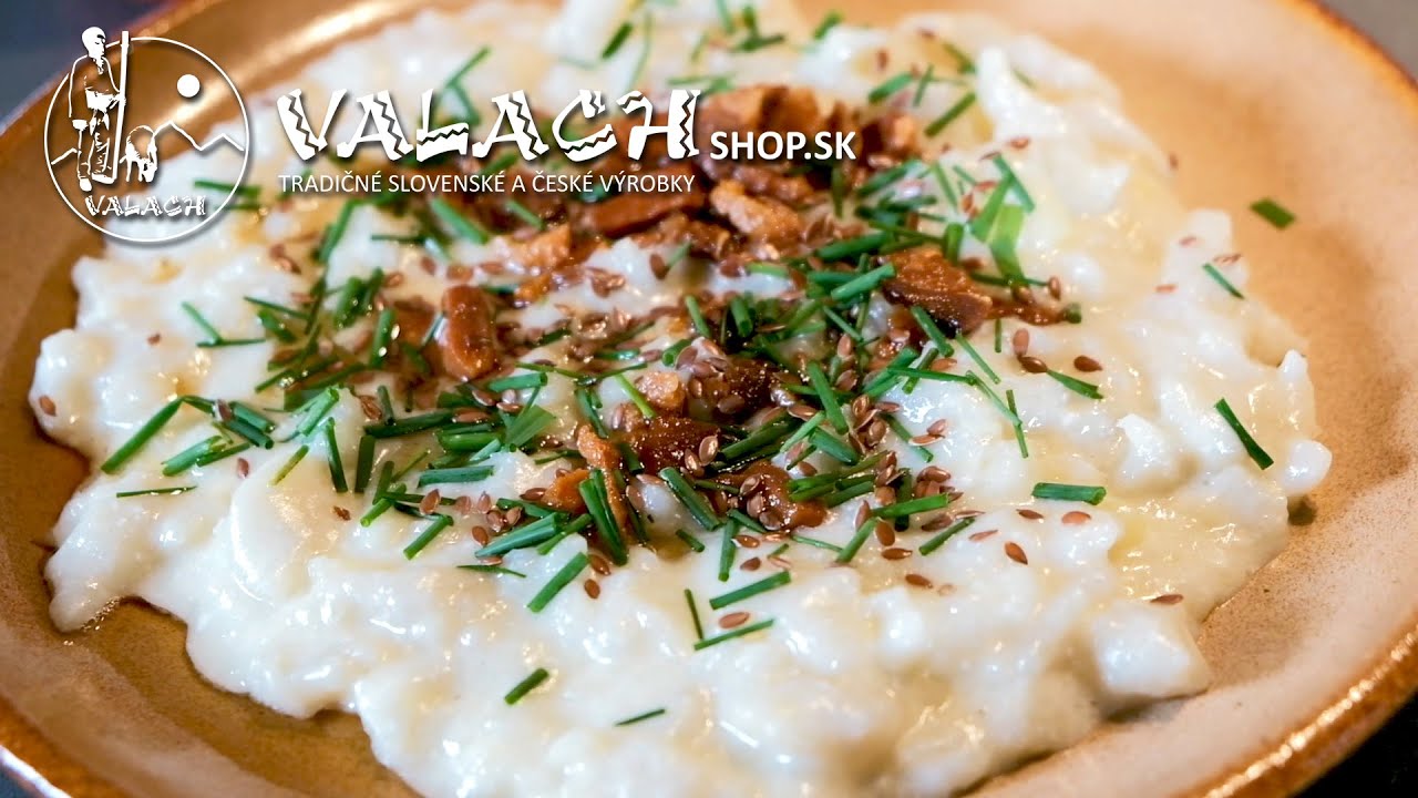 Bryndzové halušky so slaninkou, pažítkou a ľanom | Tradičný recept | Valachshop.sk