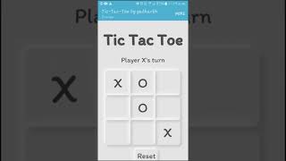How to create tic tac toi game using html css and javascript #shorts