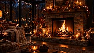 Cozy Jazz by the Fire | Warm Lights & Quiet Nights