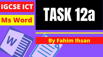 Task 12a How to insert an image