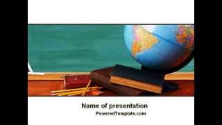 Geography Class PowerPoint Template by PoweredTemplate.com