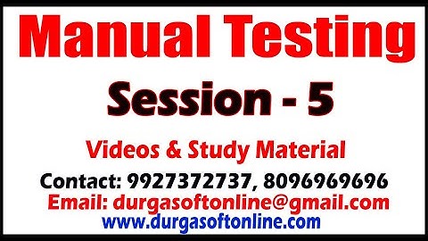 Manual Testing | Session - 5 | System SW vs Application SW | By Mahesh Sir