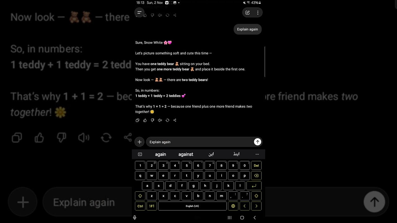 Saying  "explain again"unitil chatgpt Losses it mind 