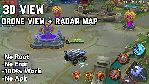 SCRIPT 3D VIEW + RADAR MAP + DRONE VIEW | MOBILE LEGENDS