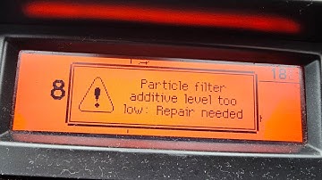 Peugeot Citroen DPF FAP Particle Filter Additive Tank Level To Low. Top Up Guild