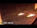Terrifying moments aboard Delta flight after engine catches fire