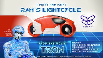 I 3D Print and Paint a TRON Lightcycle