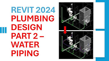 REVIT 2024 PLUMBING DESIGN: DOMESTIC WATER PIPE LAYOUT
