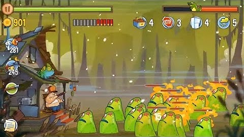 Swamp Attack Episode 5 Level 14 Raging Blob game play