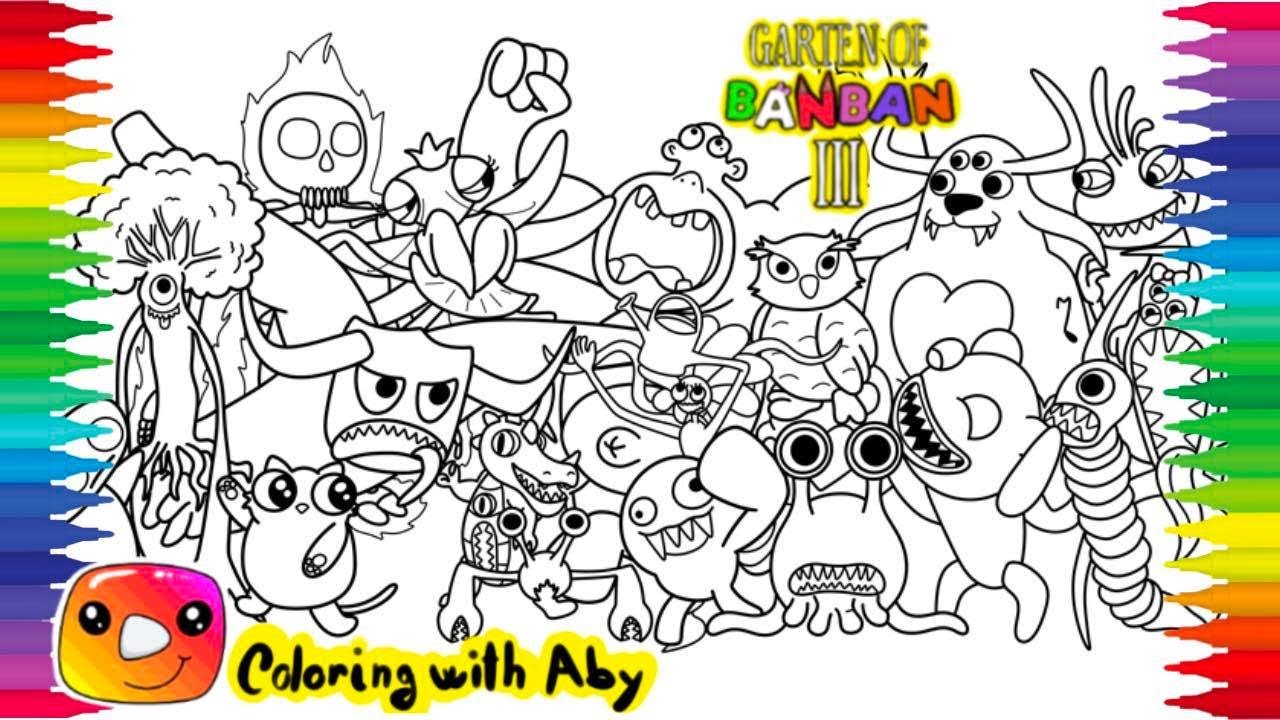 Garten Of Banban CHAPTER 3 New Coloring pages / Color ALL NEW