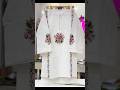 Trending design imported fabric stylish multi embroidery top with trending Baggy Jeans #whitepants