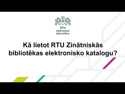 Video: Kā Izmantot Bibliotēku