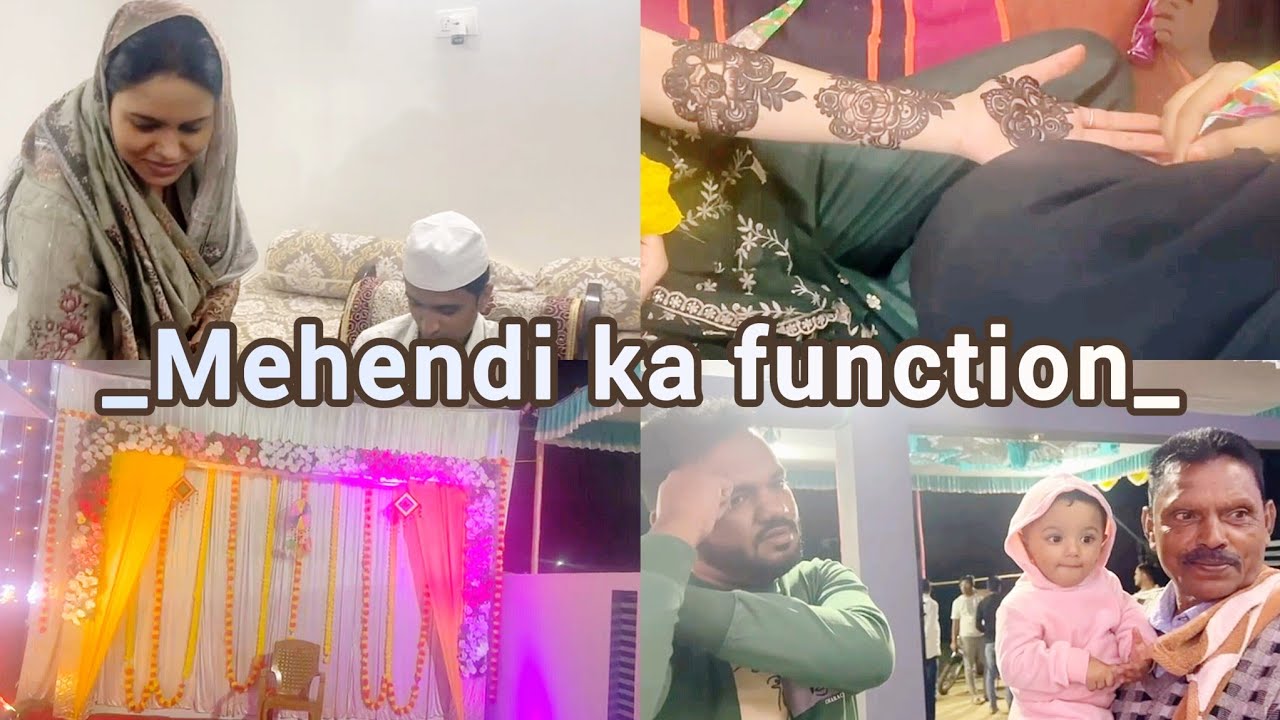 Shadi Ka pehela Function/ Mehendi Celebration Vlog/ Ayesha & Daughter's 