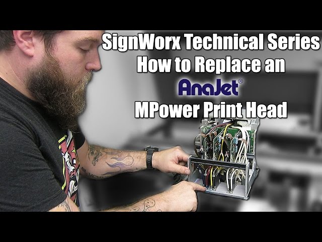 finansiere reservoir Beskrivende Signworx - Anajet mp5i DTG Technical Video - Replacing Print Head Tutorial  - YouTube