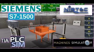 EasyPLC 87.Machines simulator- Tia Portal Maquina dosificadora 2