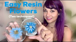 Resin Art ( Two Ways to Create Beautiful 3D Resin Flowers Using Bloom Technique)