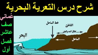 التعرية البحرية | أشكال النحت والإرساب البحرية | صف عاشر فصل أول