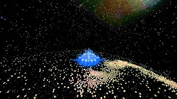 Space Engineers - 380m radius Gravity Field with 13 000 floating objects