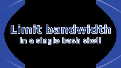 Linux / Unix Internet Bandwidth Throttling For A Specific Shell Using Trickle Utility