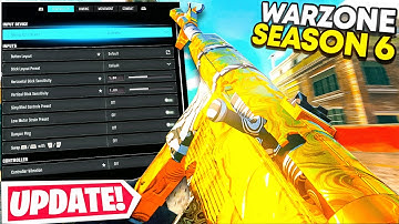 new *BEST* SETTINGS in WARZONE SEASON 6! 🎮👑 (Best Controller, Graphic & Audio Settings) - BO6