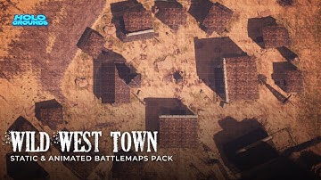 Wild West Town Animated #Battlemaps Pack