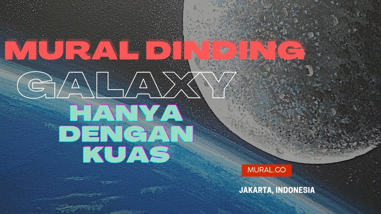 lukis dinding mural 3D galaxy + kuas eterna ‼️