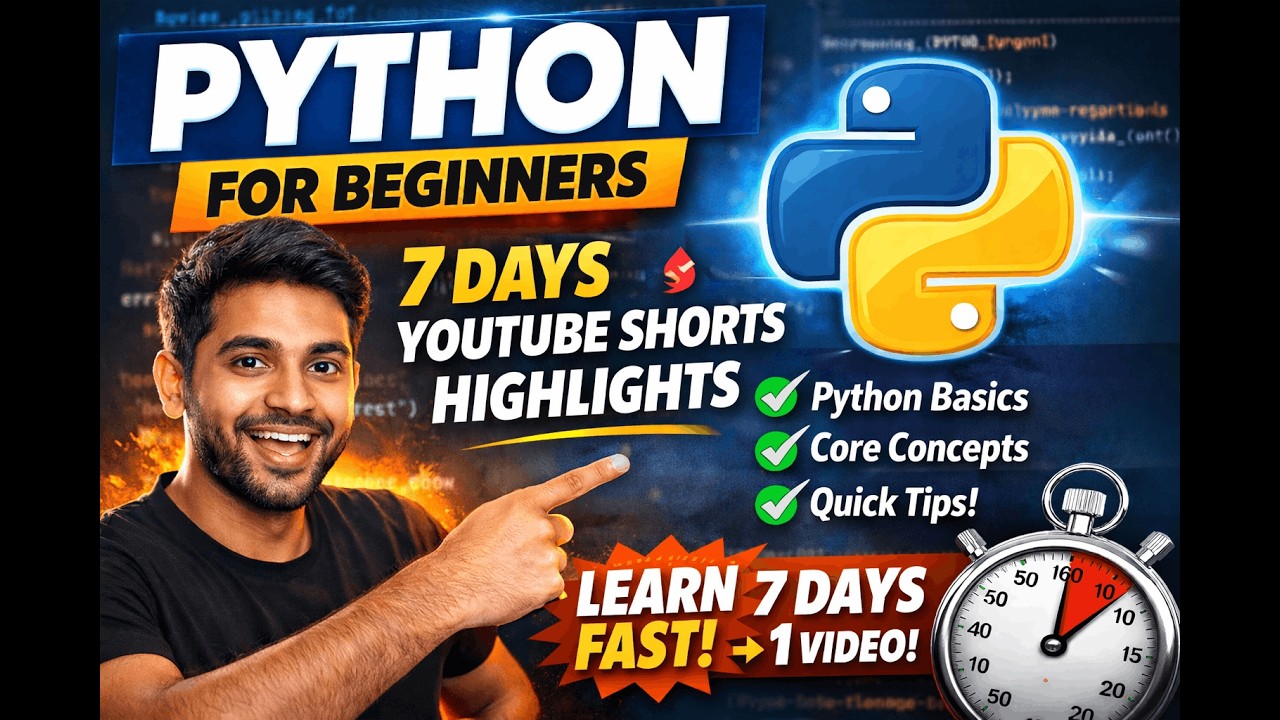Python Basics Explained in 8 Minutes 🔥 | Beginner Guide - YouTube