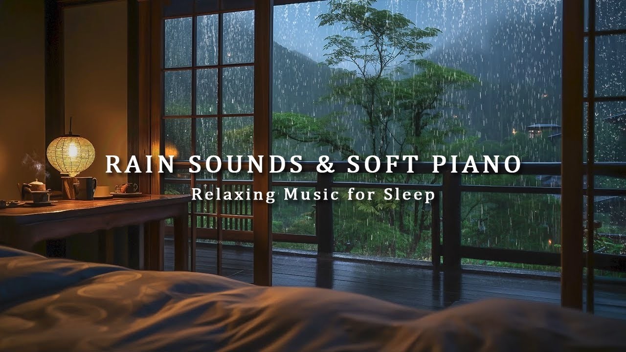 Peaceful Rain Night with Relaxing Piano – Insomnia Relief & Stress Healing