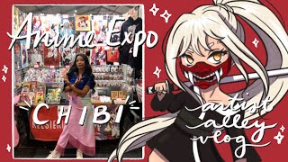 Anime Expo Chibi Artist Alley Vlog | My First Convention in Southern California | Vendor Vlog