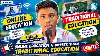 Online vs Offline Education Debate | English Speaking Practice for Students (Shihab leader)