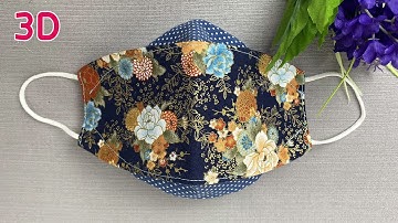 DIY Breathable 3D Face Mask New Design - Free Style. 3d mask making. | Fabric Face Mask ideas