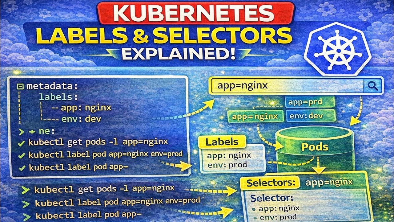 Kubernetes Labels & Selectors Explained | Add Delete Filter Pods (Hands-On)