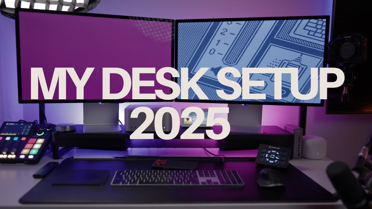 My 2025 Desk Setup for Work, YouTube & Deep Focus - YouTube