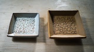 Making “Mamezara” Small plates  Mishima Pottery Technique