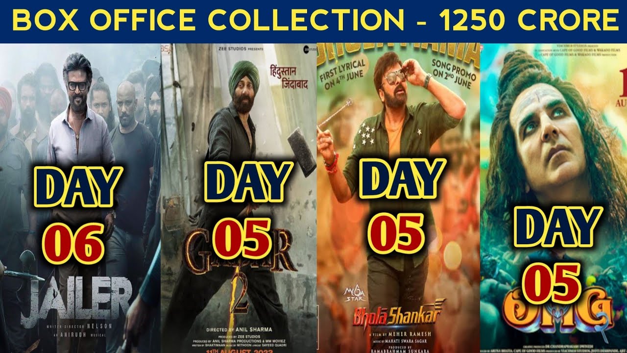Jailer 6th Day Collection । Gadar 2 5th Day Collection। 