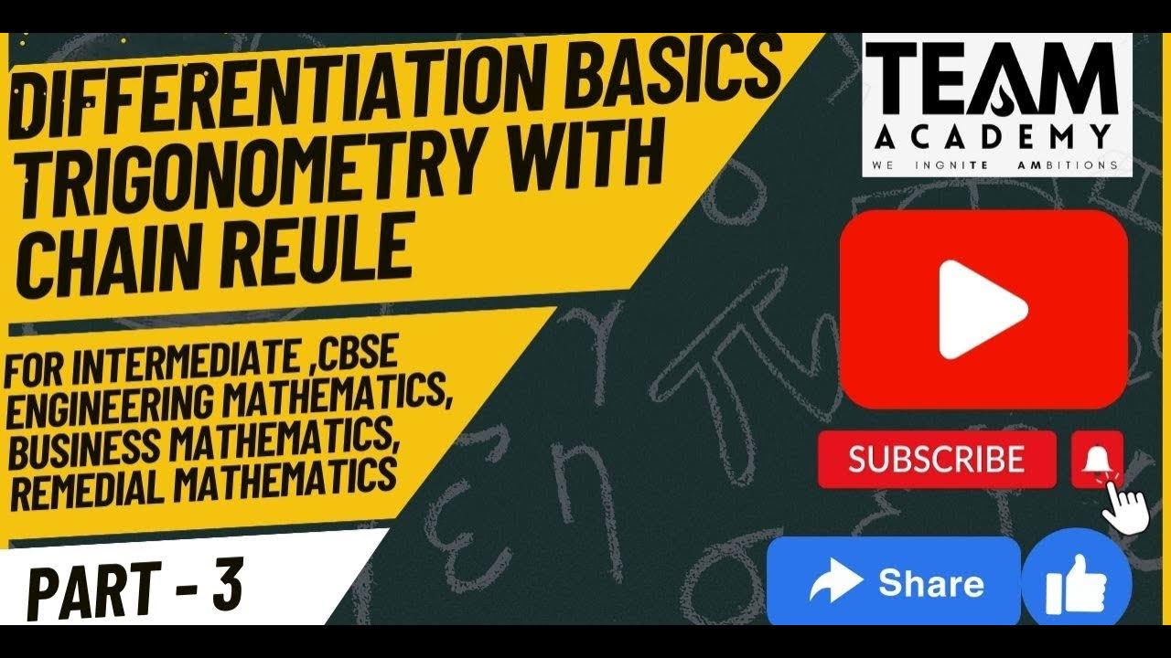Basics of differentiation trigonometry with chain rule YouTube