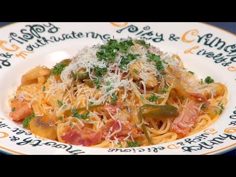 how-to-make-spaghetti-napolitan-(japanese-style-pasta-recipe)-|-cooking-with-dog