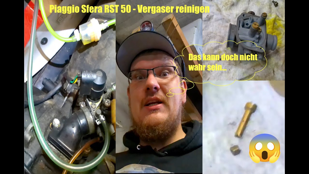 *19* Piaggio Sfera RST 50 - Vergaser reinigen Teil 1