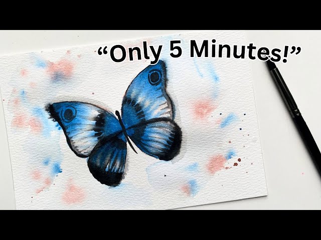 The Easiest Watercolor Butterfly (5-Minute Tutorial) - YouTube
