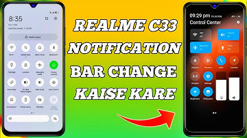 realme c33 notification bar change kaise kare how to change notification bar in realme c33
