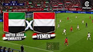 UNITED ARAB EMIRATES X YEMEN | GULF CUP | EFOOTBALL PES 2021 SIMULATION screenshot 2