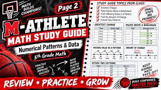 M-Athlete Math Study Guide | Numerical Patterns & Data | Page 2 |