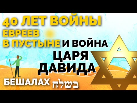 40 ЛЕТ "ВОЙНЫ" ЕВРЕЕВ В ПУСТЫНЕ И "ВОЙНА" ЦАРЯ ДАВИДА. Не историческая ТОРА. Глава БЕШАЛАХ.