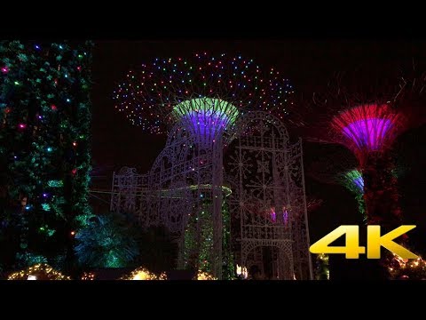 アップル パソコン 【Singapore Walking Tour】Garden Rhapsody - Gardens By The Bay Christmas light show