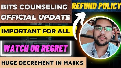Bits counselling 2022 Urgent official update ♦️ | Very important for all students #Bits #counselling