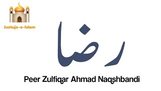 Raza | رضا | Peer Zulfiqar Naqshbandi DB