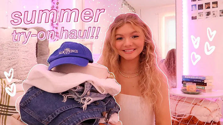 SUMMER TRY-ON CLOTHING HAUL 2022!! essentials, & t...